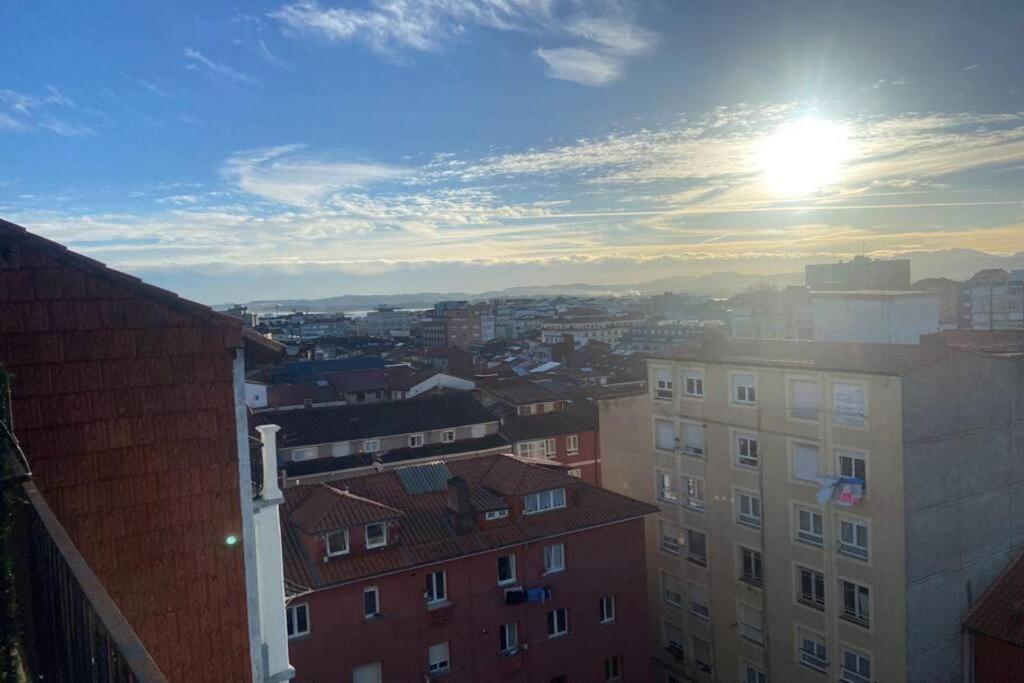 Acogedor Loft Con Vistas A La Ciudad Santander Exterior foto