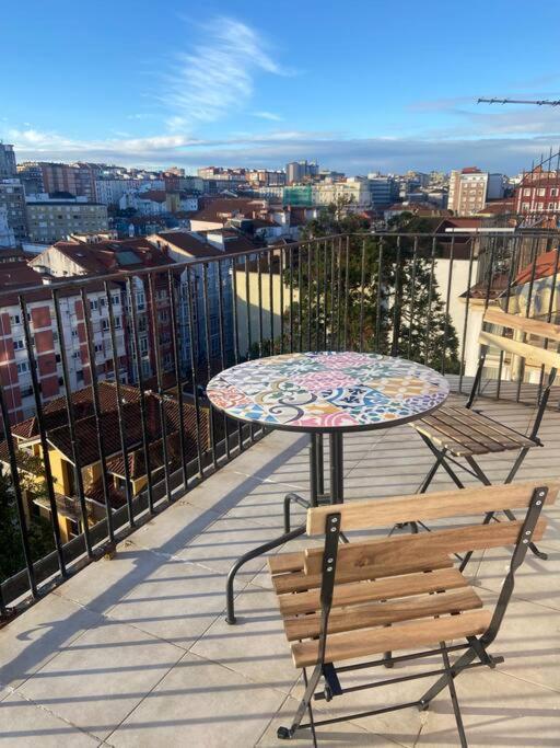 Acogedor Loft Con Vistas A La Ciudad Santander Exterior foto