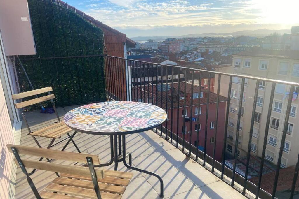Acogedor Loft Con Vistas A La Ciudad Santander Exterior foto